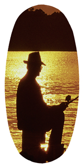 DASOV 320 BZ Gone Fishing (Dock) Bronze